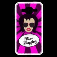Coque Samsung Core Prime Miss Shopping Brune