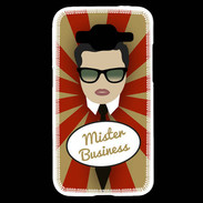 Coque Samsung Core Prime Mister Business Brun
