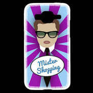 Coque Samsung Core Prime Mister Shopping Chatain