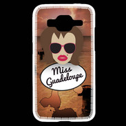 Coque Samsung Core Prime Miss Guadeloupe Chatain