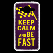 Coque Samsung Core Prime Keep Calm and Be Fast Violet