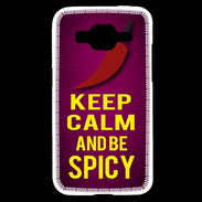Coque Samsung Core Prime Keep Calm and Be Spicy Rose