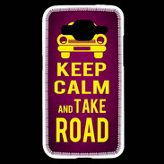 Coque Samsung Core Prime Keep Calm and Take o road 2 Rose