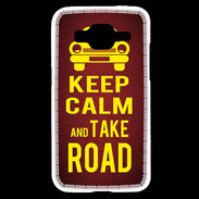 Coque Samsung Core Prime Keep Calm and Take o road 2 Rouge