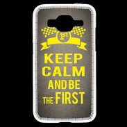 Coque Samsung Core Prime Keep Calm and Be the First Gris