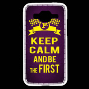Coque Samsung Core Prime Keep Calm and Be the First Violet