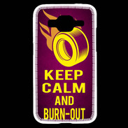 Coque Samsung Core Prime Keep Calm and Burn Out Rose