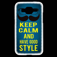 Coque Samsung Core Prime Keep Calm and Have a good Style Bleu