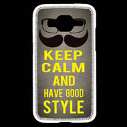 Coque Samsung Core Prime Keep Calm and Have a good Style Gris