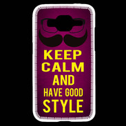 Coque Samsung Core Prime Keep Calm and Have a good Style Rose