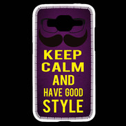 Coque Samsung Core Prime Keep Calm and Have a good Style Violet