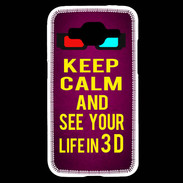 Coque Samsung Core Prime Keep Calm and See your life 3D Rose