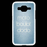 Coque Samsung Core Prime Moto Boulot Dodo Bleu ZG