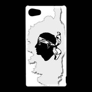 Coque Sony Xperia Z5 Compact Carte de la Corse avec tête 5