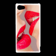 Coque Sony Xperia Z5 Compact Bouche sexy Lesbienne et rouge à lèvres gloss