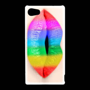 Coque Sony Xperia Z5 Compact Bouche Arc en Ciel