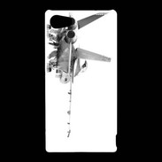 Coque Sony Xperia Z5 Compact Avion de chasse F18 en noir et blanc