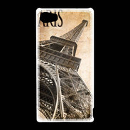 Coque Sony Xperia Z5 Compact Tour Eiffel vertigineuse vintage