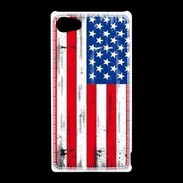 Coque Sony Xperia Z5 Compact Drapeau USA grunge et vintage 5