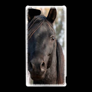 Coque Sony Xperia Z5 Compact Tête de cheval noir