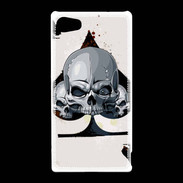 Coque Sony Xperia Z5 Compact Carte tête de mort pique