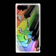 Coque Sony Xperia Z5 Compact Rainbow piano