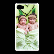 Coque Sony Xperia Z5 Compact Jumeaux coeur