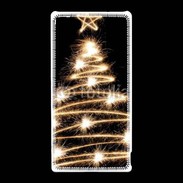 Coque Sony Xperia Z5 Compact Sapin de noël feu d'artifice