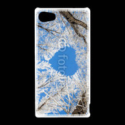 Coque Sony Xperia Z5 Compact arbres enneigés coeur