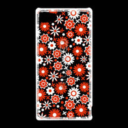 Coque Sony Xperia Z5 Compact Fond motif floral 750 