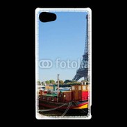 Coque Sony Xperia Z5 Compact Tour Eiffel vue des bords de Seine