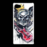 Coque Sony Xperia Z5 Compact Tête de mort et guitare