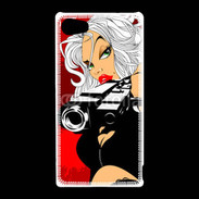 Coque Sony Xperia Z5 Compact Femme blonde tueuse 50
