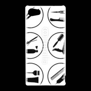 Coque Sony Xperia Z5 Compact Icônes coiffeur