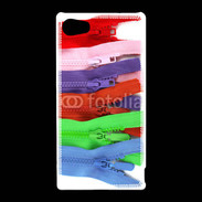 Coque Sony Xperia Z5 Compact Fermetures éclaires coutures