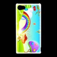 Coque Sony Xperia Z5 Compact Cartoon nature et arc en ciel