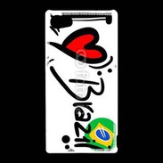 Coque Sony Xperia Z5 Compact I love Brésil 2
