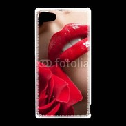 Coque Sony Xperia Z5 Compact Bouche et rose glamour