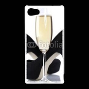 Coque Sony Xperia Z5 Compact coupe de champagne talons aiguilles 