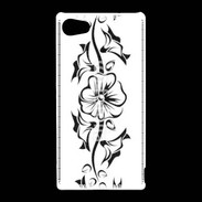 Coque Sony Xperia Z5 Compact Tatouage de fleurs 5