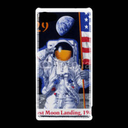 Coque Sony Xperia Z5 Compact Timbre anniversaire premier pas sur la lune USA