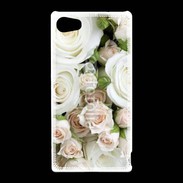 Coque Sony Xperia Z5 Compact Rose blanche et rose 5