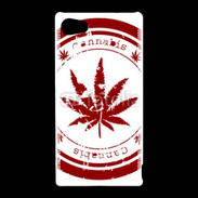 Coque Sony Xperia Z5 Compact Red stamp with marijuana leaf