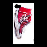 Coque Sony Xperia Z5 Compact Chaussure Converse rouge