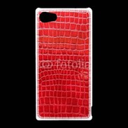 Coque Sony Xperia Z5 Compact Effet crocodile rouge