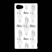 Coque Sony Xperia Z5 Compact Illustration fashion girl 3
