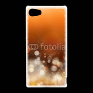Coque Sony Xperia Z5 Compact Fond bulles ocres