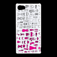 Coque Sony Xperia Z5 Compact Fond fashion rose 3