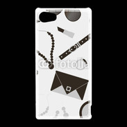 Coque Sony Xperia Z5 Compact Fond fashion noir et blanc