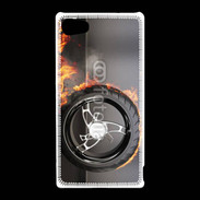 Coque Sony Xperia Z5 Compact Roue en feu dragster
